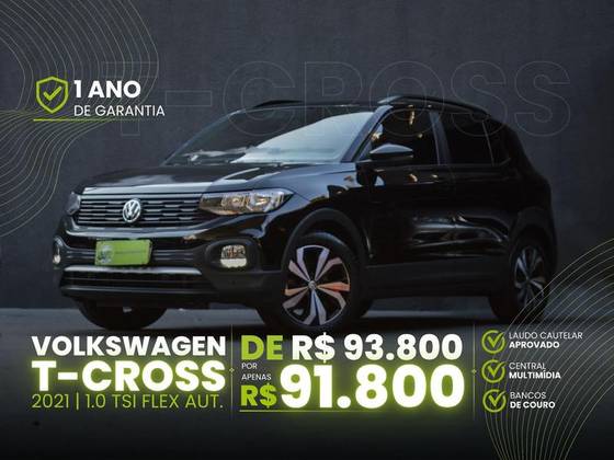 VOLKSWAGEN T-CROSS 1.0 200 TSI TOTAL FLEX AUTOMÁTICO VOLKSWAGEN T-CROSS 1.0 200 TSI TOTAL FLEX AUTOMÁTICO